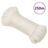 Vidaxl werktouw 3 mm 250 m polypropeen wit