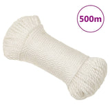 Vidaxl werktouw 3 mm 500 m polypropeen wit