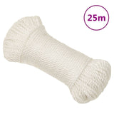 Vidaxl werktouw 6 mm 25 m polypropeen wit