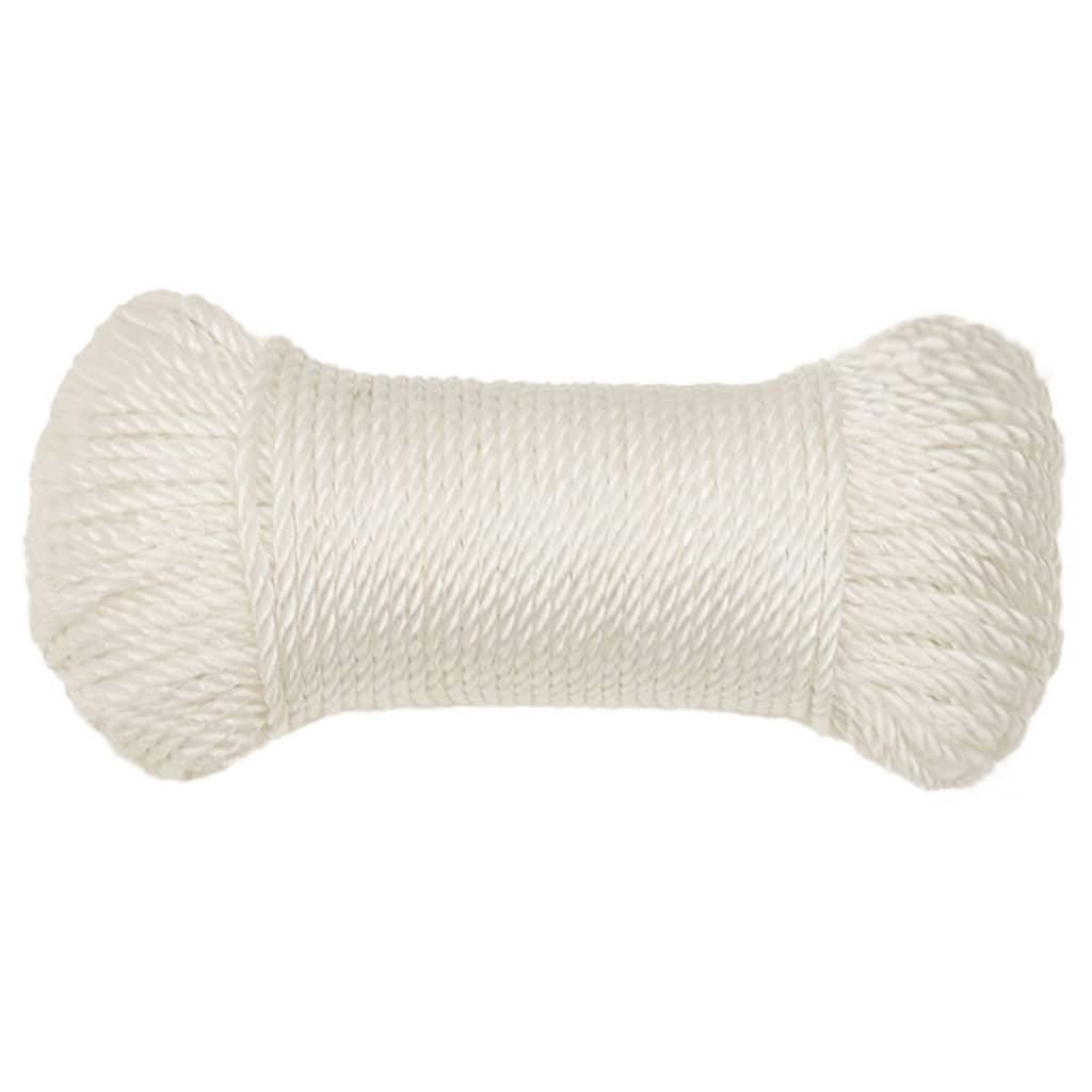 Vidaxl werktouw 6 mm 25 m polypropeen wit