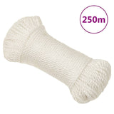Vidaxl werktouw 8 mm 250 m polypropeen wit