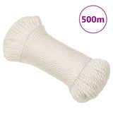 Vidaxl werktouw 8 mm 500 m polypropeen wit