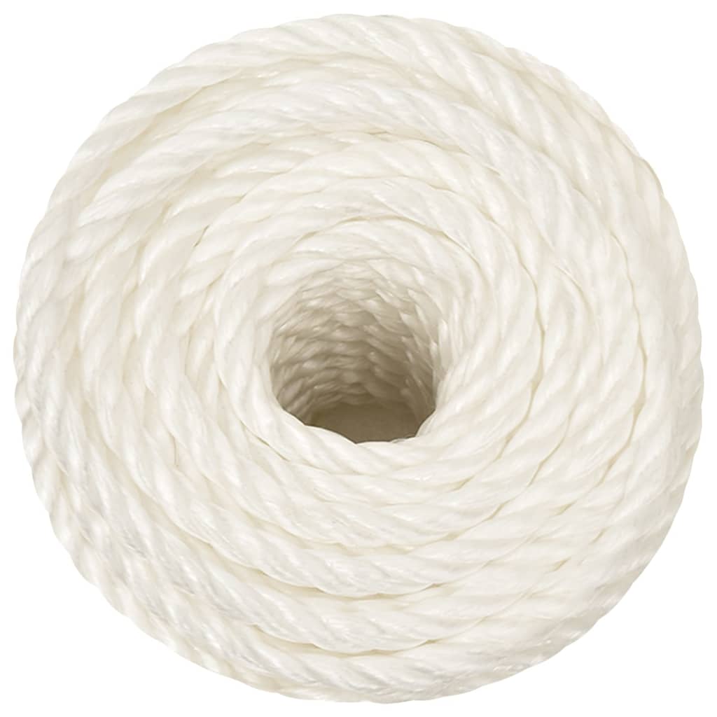 Vidaxl werktouw 14 mm 50 m polypropeen wit