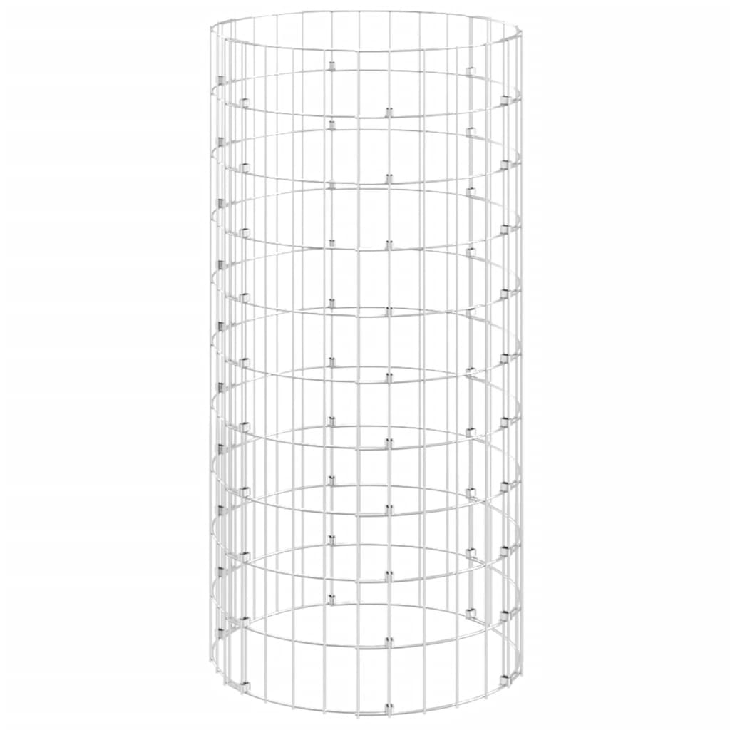 Vidaxl compostbak ø50x100 cm gegalvaniseerd staal