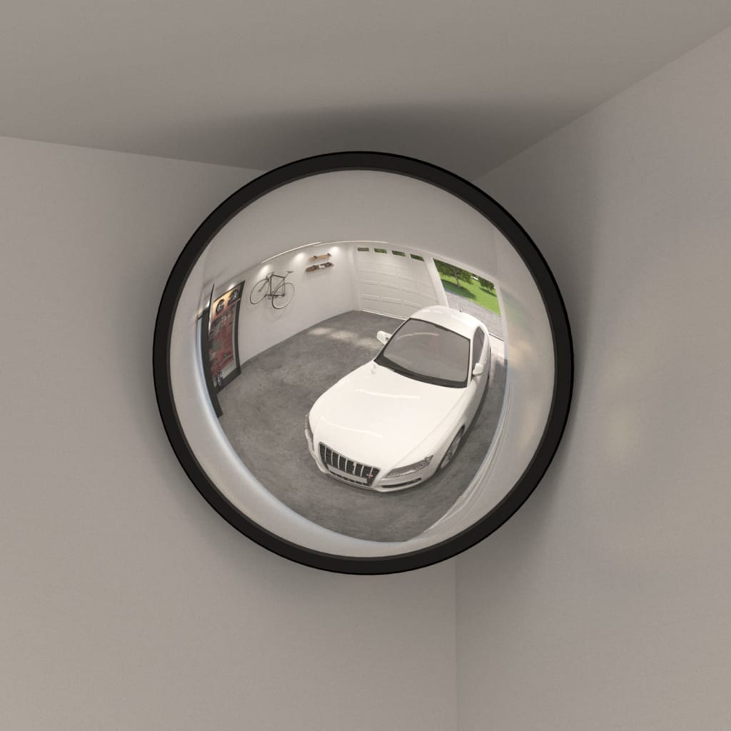 Vidaxl verkeersspiegel voor binnen convex ø40 cm acryl zwart