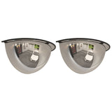 Vidaxl verkeersspiegel halve bol 2 st ø 30 cm acryl