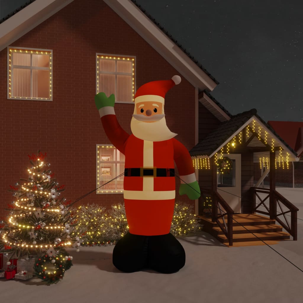 VidaXL Kerstman opblaasbaar met LED's 475 cm