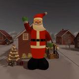 VidaXL Kerstman met LED-verlichting opblaasbaar 1000 cm