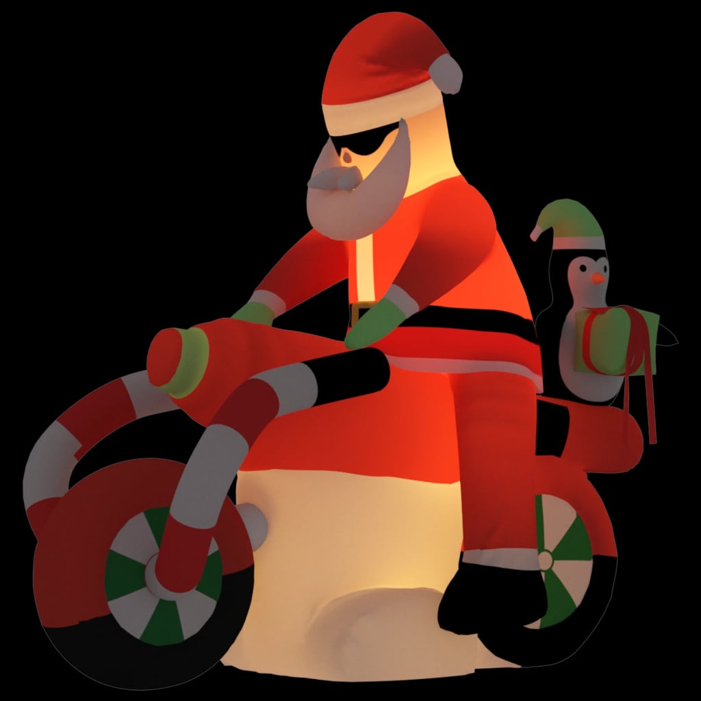 VidaXL Kerstman opblaasbaar LED 156 cm