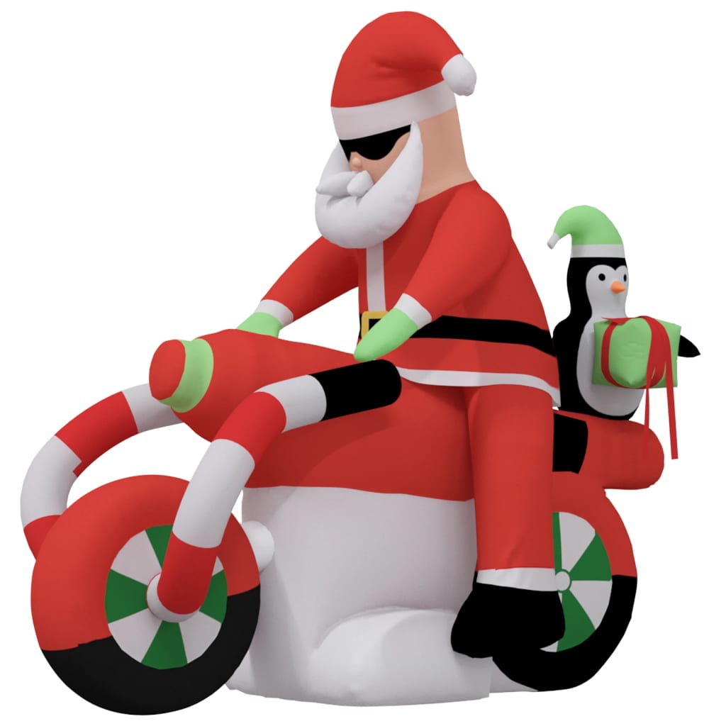 VidaXL Kerstman opblaasbaar LED 156 cm