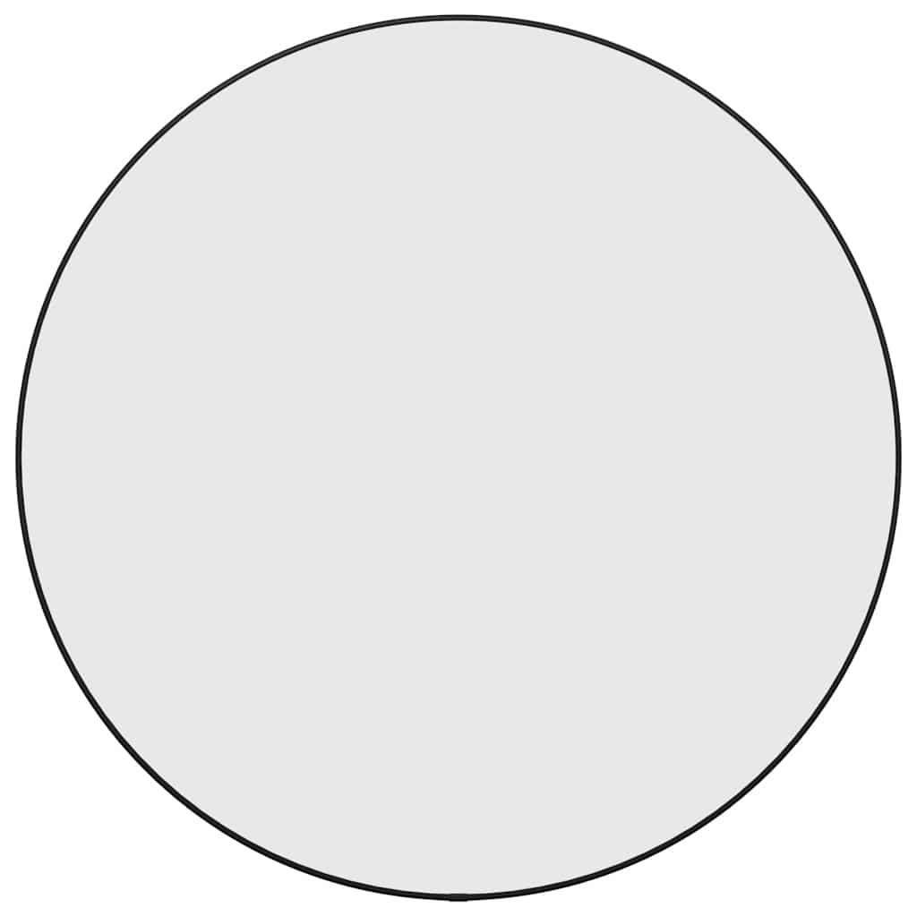 Vidaxl wandspiegel rond ø60 cm zwart