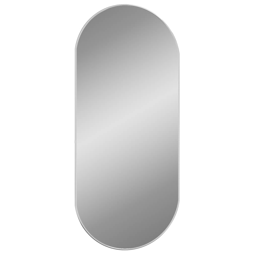 Vidaxl wandspiegel 100x45 cm ovaal zilverkleurig