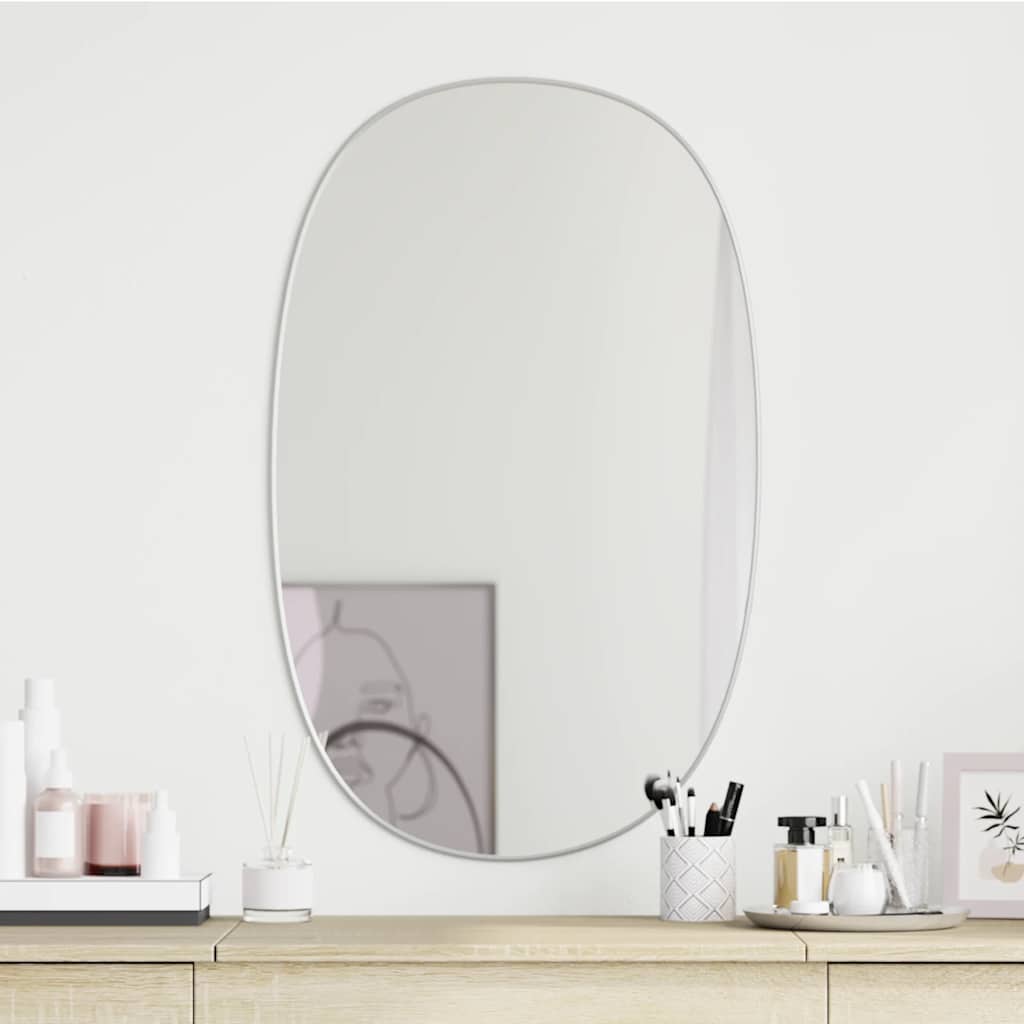 Vidaxl wandspiegel 70x45 cm zilverkleurig