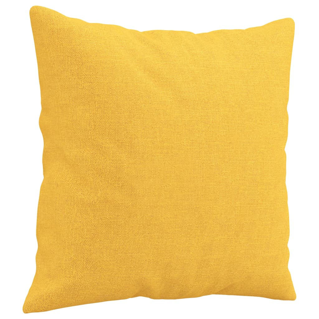 Vidaxl sierkussens 2 st 40x40 cm stof lichtgeel