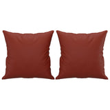 Vidaxl sierkussens 2 st 40x40 cm kunstleer wijnrood
