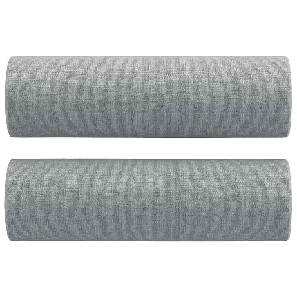 Vidaxl sierkussens 2 st 15x50 cm stof lichtgrijs