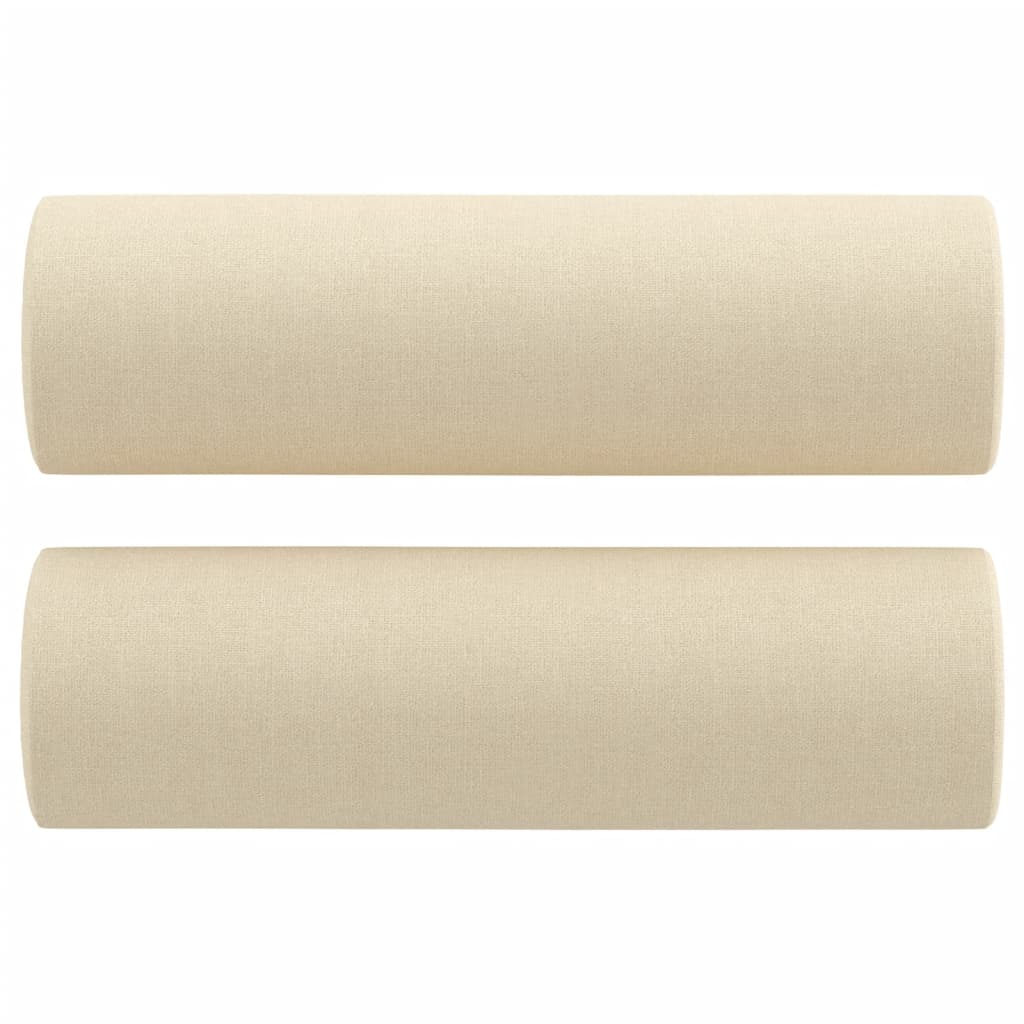 Vidaxl sierkussens 2 st 15x50 cm stof crèmekleurig