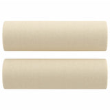 Vidaxl sierkussens 2 st 15x50 cm stof crèmekleurig