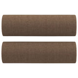 Vidaxl sierkussens 2 st 15x50 cm stof bruin