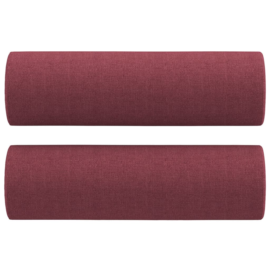 Vidaxl sierkussens 2 st 15x50 cm stof wijnrood