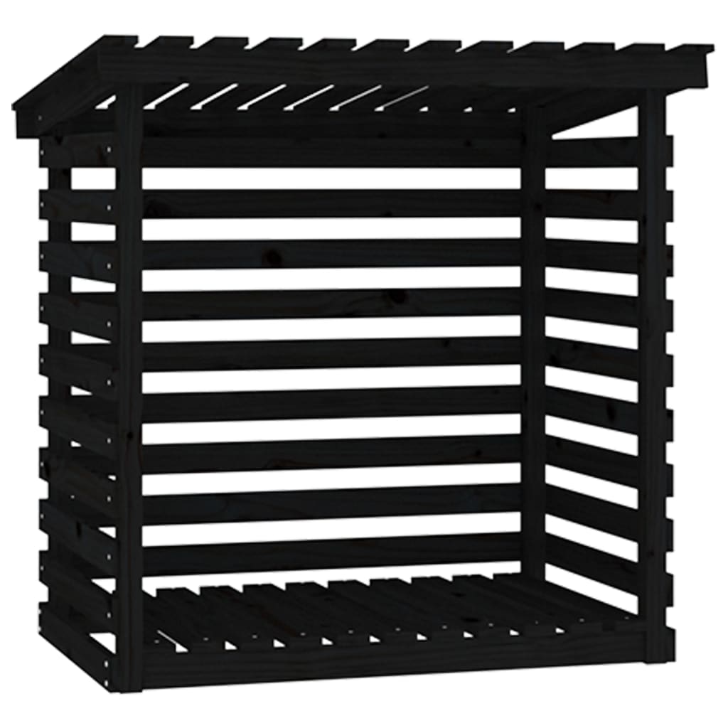 VidaXL Haardhoutrek 108x73x108 cm massief groenenhout zwart