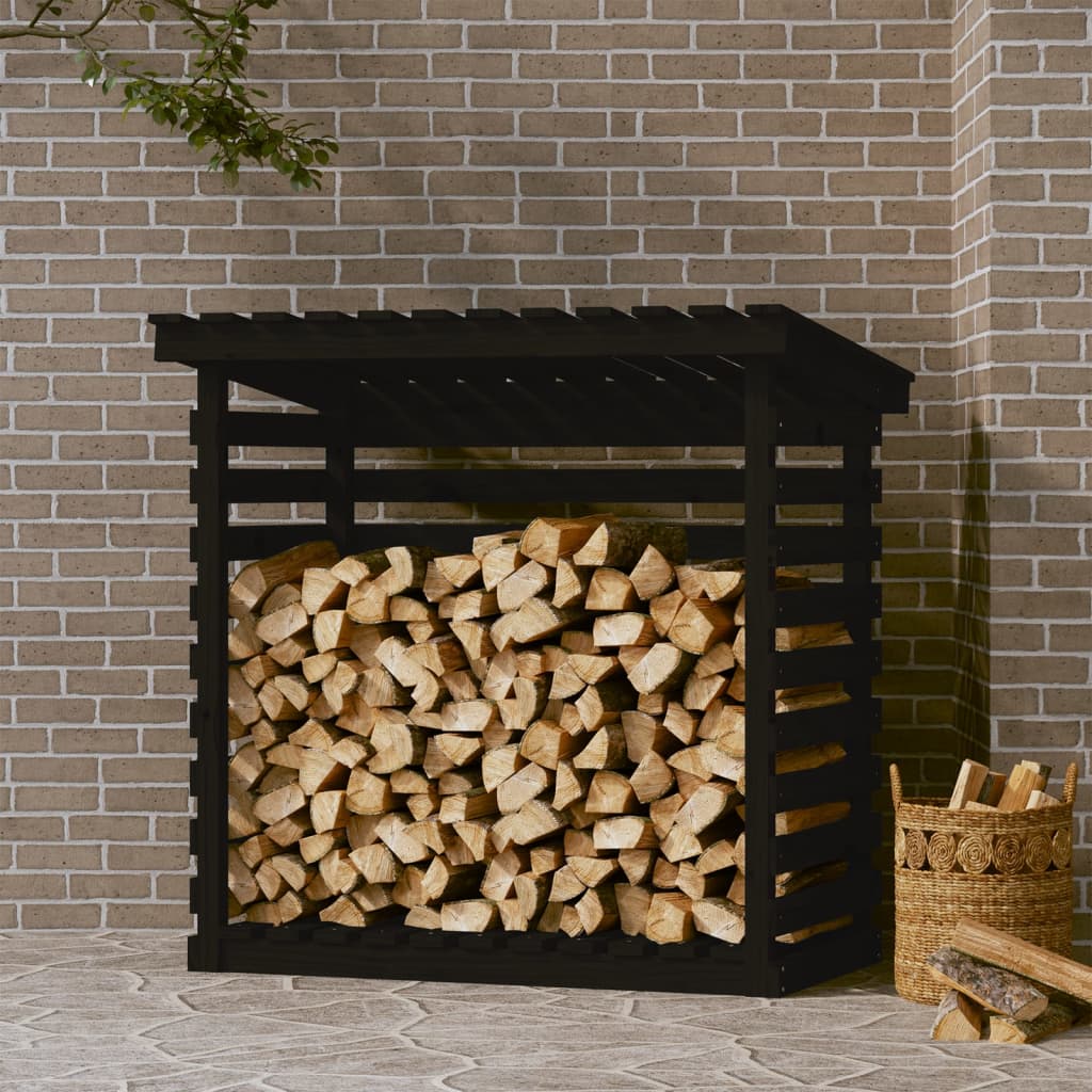 VidaXL Haardhoutrek 108x73x108 cm massief groenenhout zwart