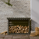 Vidaxl haardhoutrek 108x73x79 cm massief groenenhout grijs