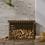 Vidaxl haardhoutrek 108x73x79 cm massief groenhout honingbruin