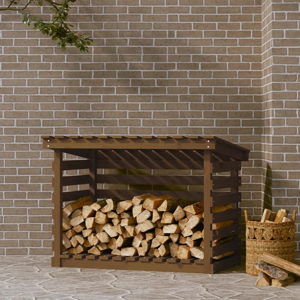 Vidaxl haardhoutrek 108x73x79 cm massief groenhout honingbruin