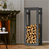 Vidaxl haardhoutrek 80x25x100 cm massief groenenhout grijs