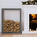 Vidaxl haardhoutrek 80x25x100 cm massief groenenhout grijs
