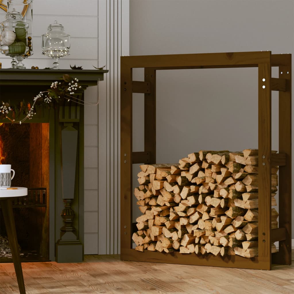 Vidaxl haardhoutrek 80x25x100 cm massief groenhout honingbruin