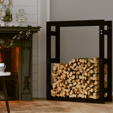 VidaXL Haardhoutrek 80x25x100 cm massief groenenhout zwart