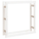 Vidaxl haardhoutrek 100x25x100 cm massief groenhout wit