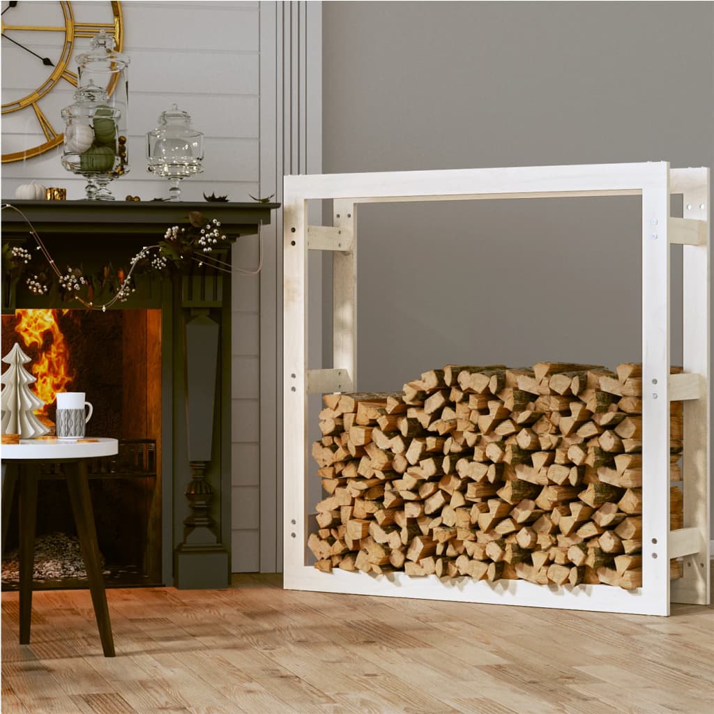 Vidaxl haardhoutrek 100x25x100 cm massief groenhout wit