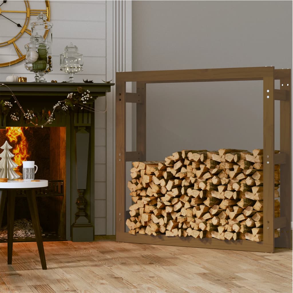 Vidaxl haardhoutrek 100x25x100 cm massief groenhout honingbruin