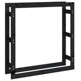VidaXL Haardhoutrek 100x25x100 cm massief groenenhout zwart