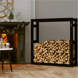 VidaXL Haardhoutrek 100x25x100 cm massief groenenhout zwart