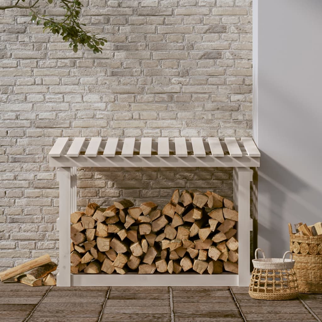 Vidaxl haardhoutrek 108x64,5x77 cm massief groenhout wit