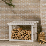 Vidaxl haardhoutrek 108x64,5x77 cm massief groenhout wit