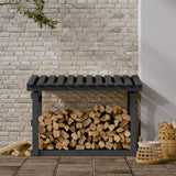 Vidaxl haardhoutrek 108x64,5x77 cm massief groenhout grijs