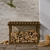 VidaXL Haardhoutrek 108x64,5x77 cm massief groenhout honingbruin