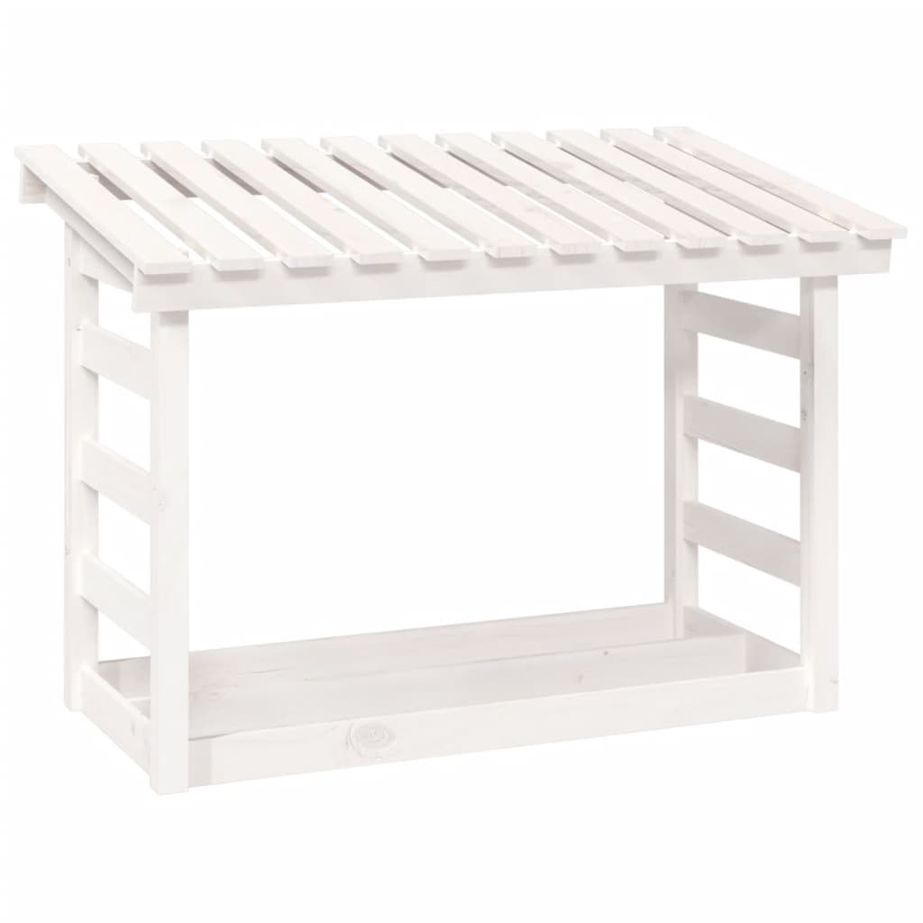 Vidaxl haardhoutrek 108x64,5x78 cm massief groenhout wit