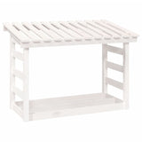 Vidaxl haardhoutrek 108x64,5x78 cm massief groenhout wit
