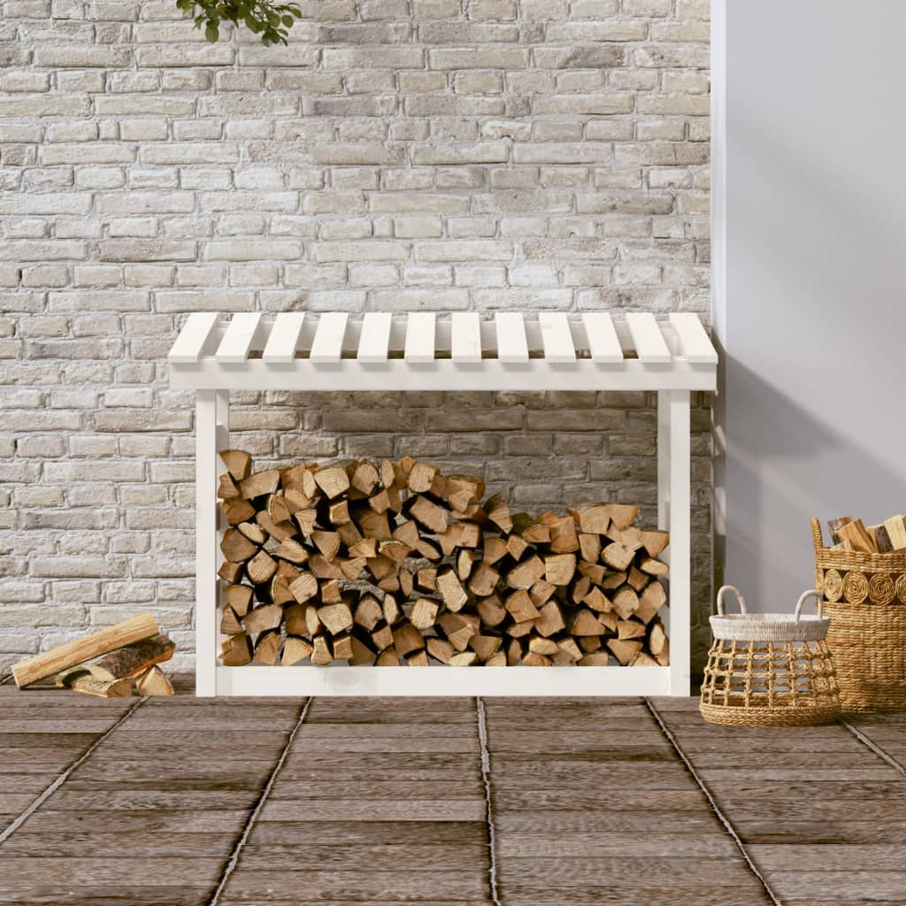 Vidaxl haardhoutrek 108x64,5x78 cm massief groenhout wit
