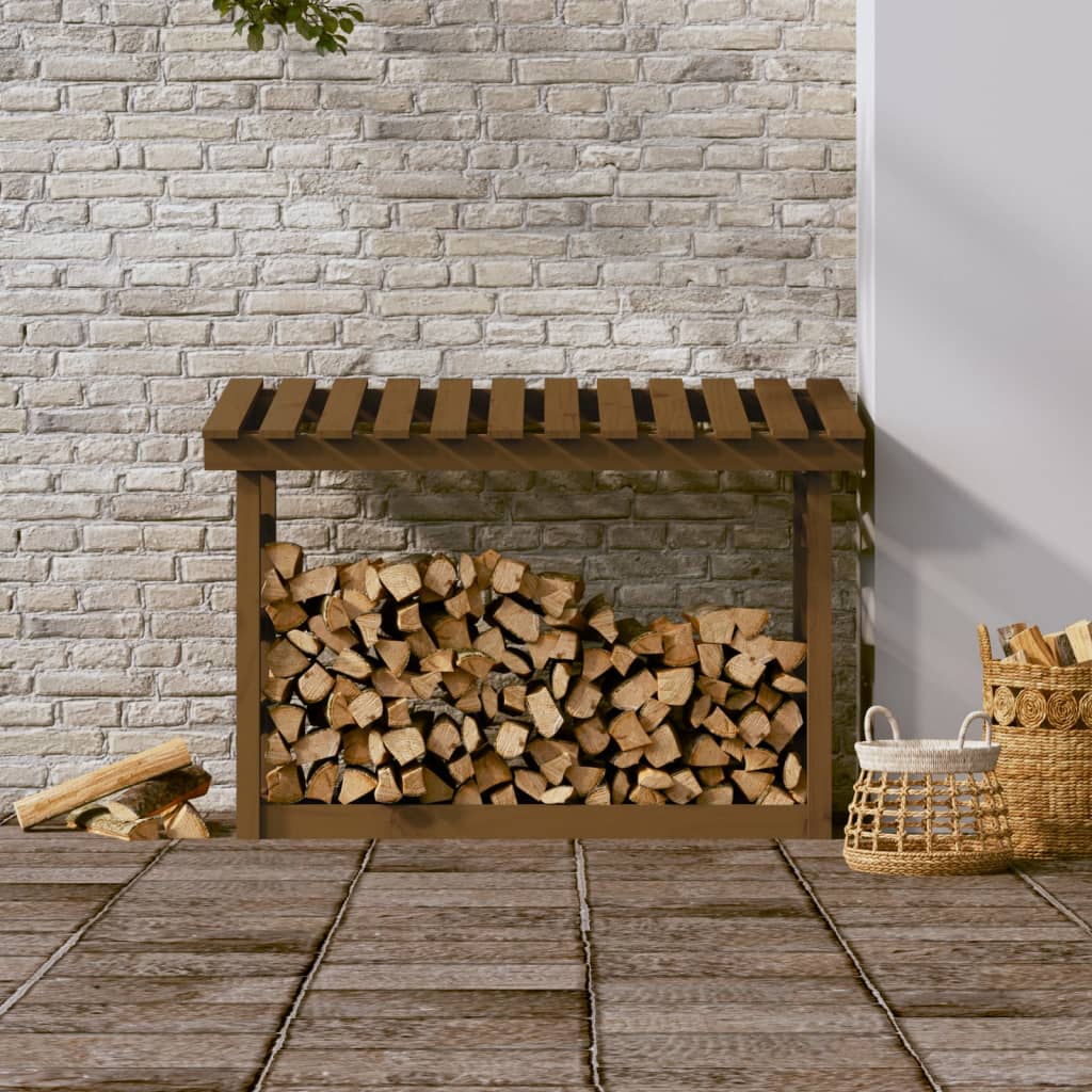 VidaXL Haardhoutrek 108x64,5x78 cm massief groenhout honingbruin
