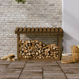 VidaXL Haardhoutrek 108x64,5x78 cm massief groenhout honingbruin