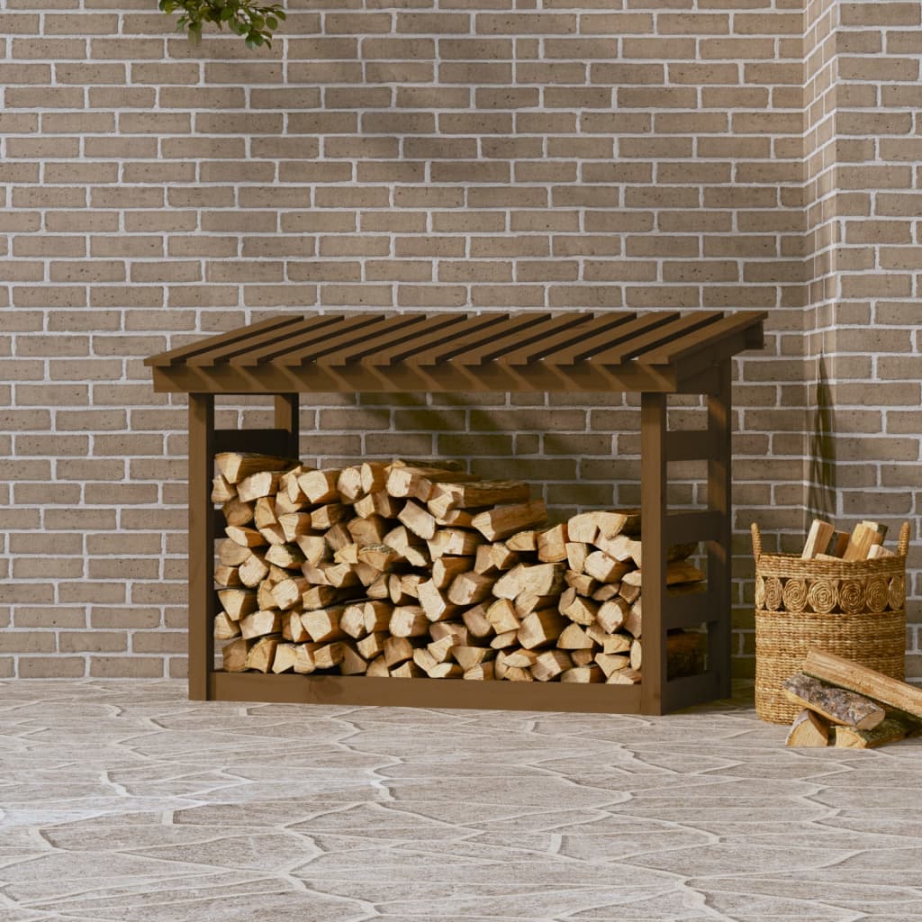 VidaXL Haardhoutrek 108x64,5x78 cm massief groenhout honingbruin