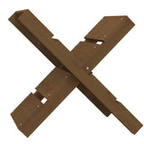 Vidaxl houtblokhouder 47x39,5x48 cm massief grenenhout honingbruin