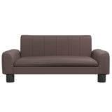 Vidaxl hondenmand 70x45x30 cm kunstleer bruin